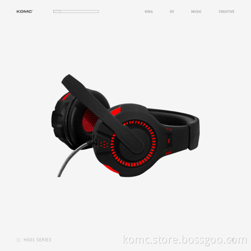 PC Gaming headset with cool led light